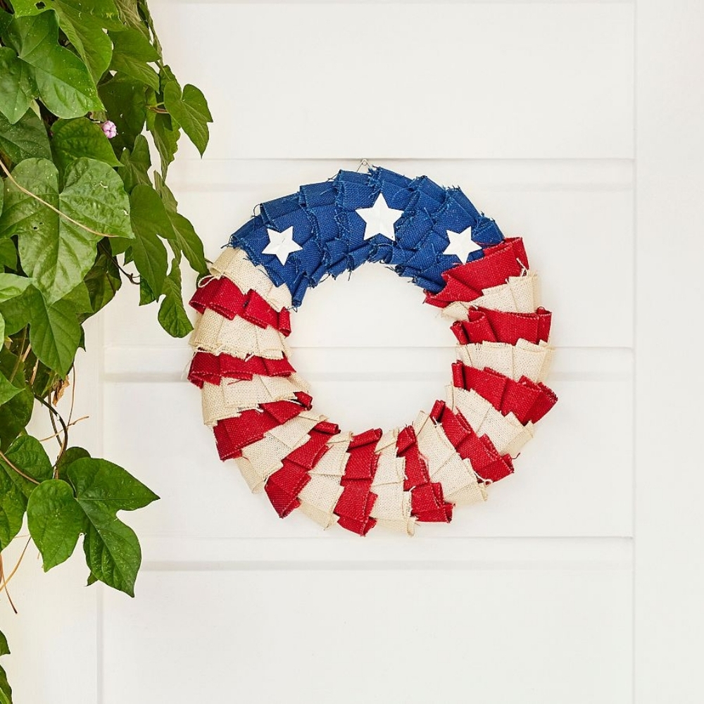 American Flag 16 Inch Wreath Pottery Barn